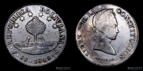 Bolivia. 8 Soles 1848 R . KM103