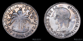 Bolivia. 8 Soles 1859 MJ. Peso KM138.3