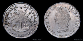 Bolivia. 8 Soles 1860 FJ. KM138.6