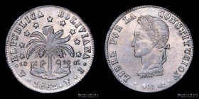Bolivia. 8 Soles 1862/1 FJ. KM138.6