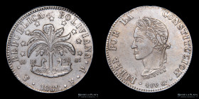 Bolivia. 8 Soles 1862 FJ. KM138.6