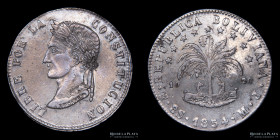 Bolivia. 8 Soles 1854 MJ. Contramarca China. KM112.2