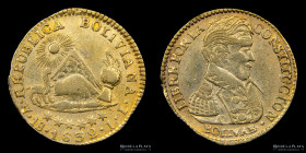 Bolivia. 1 Escudo 1832 JL. Oro. KM98