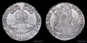 Bolivia. 4 Soles 1830 JL. KM96a.2