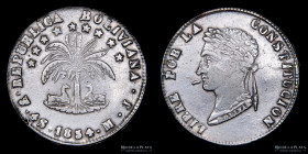 Bolivia. 4 Soles 1854 MJ. KM123.2