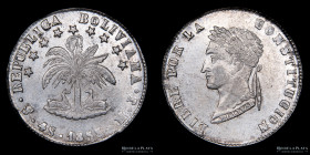 Bolivia. 4 Soles 1855 MJ. KM123.2