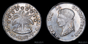 Bolivia. 4 Soles 1857 FJ. KM123.2