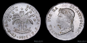 Bolivia. 4 Soles 1858 FJ. KM123.2