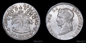 Bolivia. 4 Soles 1858 FJ. KM123.2