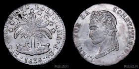 Bolivia. 4 Soles 1856/5 P/F. La Paz Mint. KM130