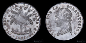 Bolivia. 4 Soles 1856 P. La Paz Mint. KM130