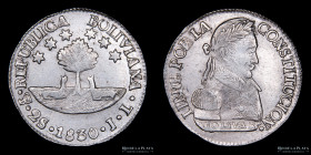 Bolivia. 2 Soles 1830 JL. KM95a