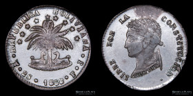 Bolivia. 2 Soles 1858 FJ. KM121.2