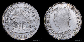 Bolivia. 2 Soles 1861 FJ. KM135.2