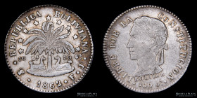 Bolivia. 2 Soles 1862/1 FP. KM135.2