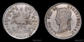 Bolivia. 2 Soles 1854 F. La Paz Mint. KM126