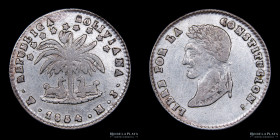 Bolivia. 1 Sol 1854 MJ. KM119.1