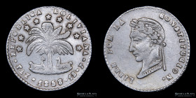 Bolivia. 1 Sol 1858/7 P. La Paz Mint. KM131