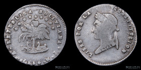 Bolivia. 1/2 Sol 1854 MJ. KM118.1