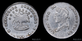 Bolivia. 1/2 Sol 1855 MJ. KM118.1