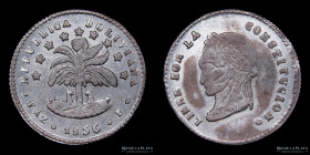 Bolivia. 1/2 Sol 1856/5 P. La Paz Mint. KM127
