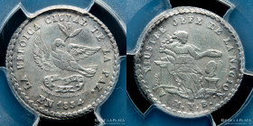 Bolivia. 1 Sol 1854. Medalla Monetaria. La Paz a Belzu. MS62