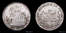 Bolivia 1 Sol 1854. Medalla Monetaria