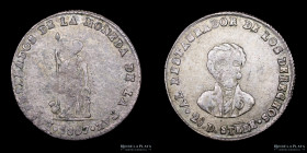 Bolivia. 1 Sol 1857. Medalla Monetaria. La Paz