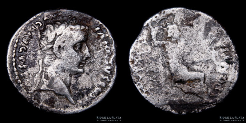 Roma, Tiberio 14-37DC. AR Denario (15-18DC). 17.90mm; 3.44g. Ceca de Lyon. A: TI...