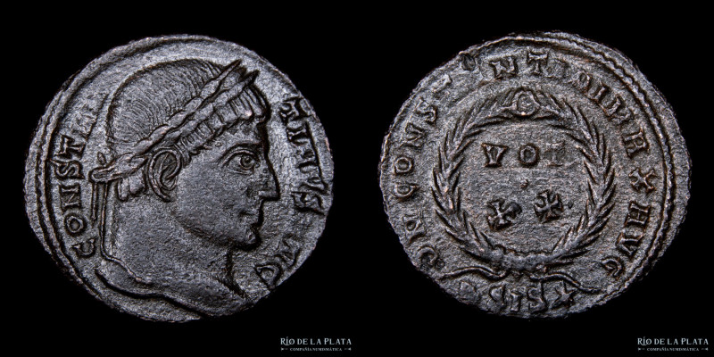 Roma Siglo IV, Constantino I 307-337DC. AE Centenional. Ceca de Siscia of 1º. 19...