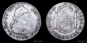 Potosi. Carlos III. 4 Reales 1786 PR. CJ 64.15.3