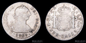 Potosi. Carlos III. 2 Reales 1787 PR. CJ 65.16