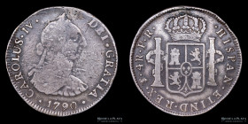 Potosi. Carlos IV. 4 Reales 1790 PR. CJ 77.2.2