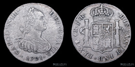 Potosi. Carlos IV. 4 Reales 1791 PR. CJ 77.3