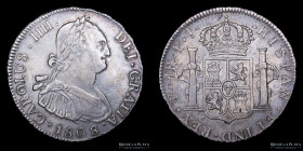 Potosi. Carlos IV. 4 Reales 1808 PJ. CJ 77.20.1