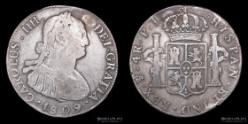 Potosi. Carlos IV. 4 Reales 1809 PJ. CJ 77.21.1