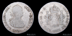 Potosi. Carlos IV. 1 Real 1792 PR, CJ 79.4.3