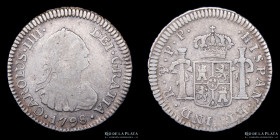 Potosi. Carlos IV.  1/2 Real 1798 PP, CJ 80.10