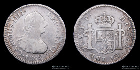 Potosi. Carlos IV.  1/2 Real 1802 PP, CJ 80.14.2