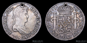 Potosi. Fernando VII. 8 Reales 1824 PJ CJ 86.14