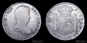 Potosi. Fernando VII. 4 Reales 1821 PJ. CJ 87.6