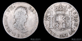 Potosi. Fernando VII. 2 Reales 1813 PJ. CJ 88.3