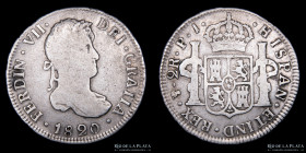 Potosi. Fernando VII. 2 Reales 1820 JL. CJ 88.10