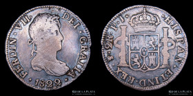 Potosi. Fernando VII. 2 Reales 1822 JL. CJ 88.15.4