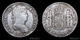 Potosi. Fernando VII. 1 Real 1821 PJ. CJ 89.6