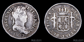 Potosi. Fernando VII. 1 Real 1825 JL. CJ 89.10.1