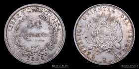 Uruguay. 50 Centesimos 1894. KM16