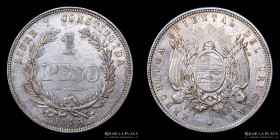 Uruguay. 1 Peso 1893. KM17a