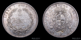 Uruguay. 1 Peso 1895. KM17a