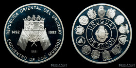 Uruguay. 50.000 Nuevos Pesos 1991. I Serie Iberoamericana. KM100